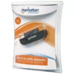 Convertidor Serial Manhattan 205146, USB Tipo-A a DB9 RS-232, plateado
