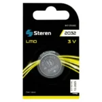 Pila de Litio Steren BAT-CR2032, CR2032, 3 V, blíster con 1 pieza