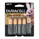 Pilas Alcalinas Duracell CopperTop MN1500, AA, 1.5 V, paquete con 4 piezas