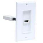 Placa de Pared Manhattan 771719 para HDMI, color blanco