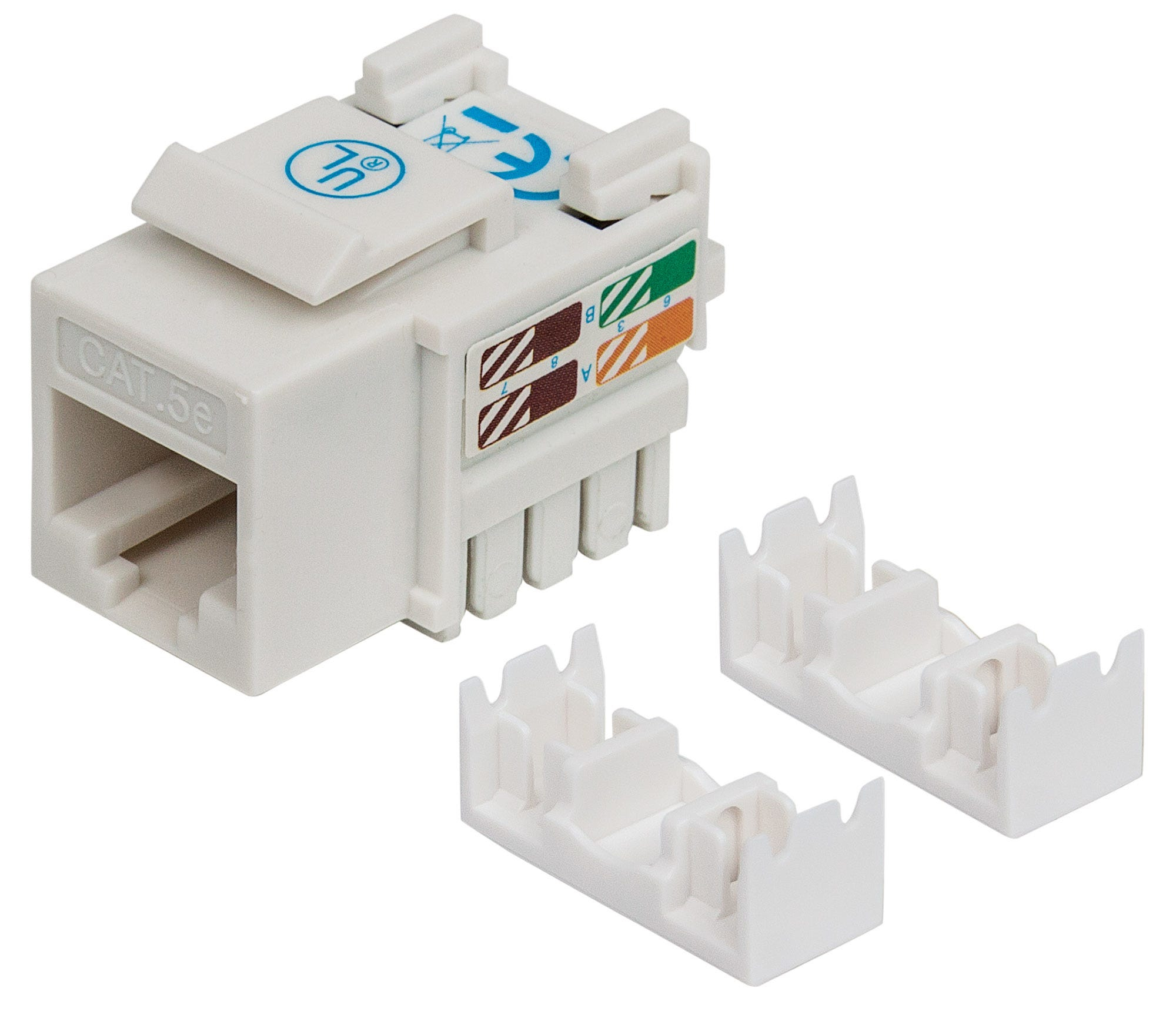 REG-TC-0532 Jack RJ45 Intellinet 210355, Categoría 5e, Keystone, color blanco - Image 1