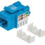 Jack RJ45 Intellinet 210546, Categoría 5e, Keystone, color azul