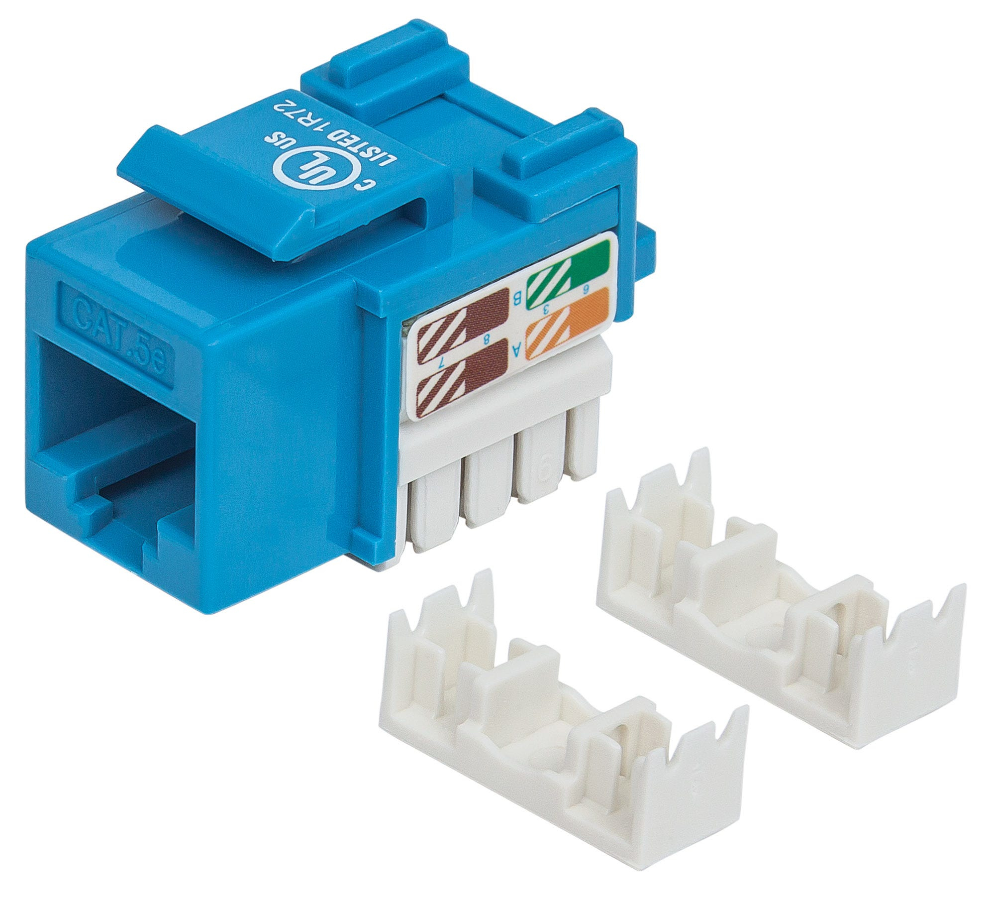 REG-TC-0533 Jack RJ45 Intellinet 210546, Categoría 5e, Keystone, color azul - Image 1
