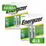 Pilas Recargables Energizer PIENERECAAA2, AAA NiMH 700 mAh, paquete con 2 piezas