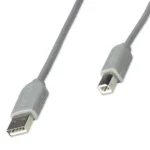 Cable para Impresora Manhattan 317863, USB 2.0 Tipo-A macho a Tipo-B macho, 3 m, gris