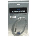 Cable para Impresora Manhattan 340465, USB 2.0 Tipo-A macho a Tipo-B macho, 4.5 m, gris