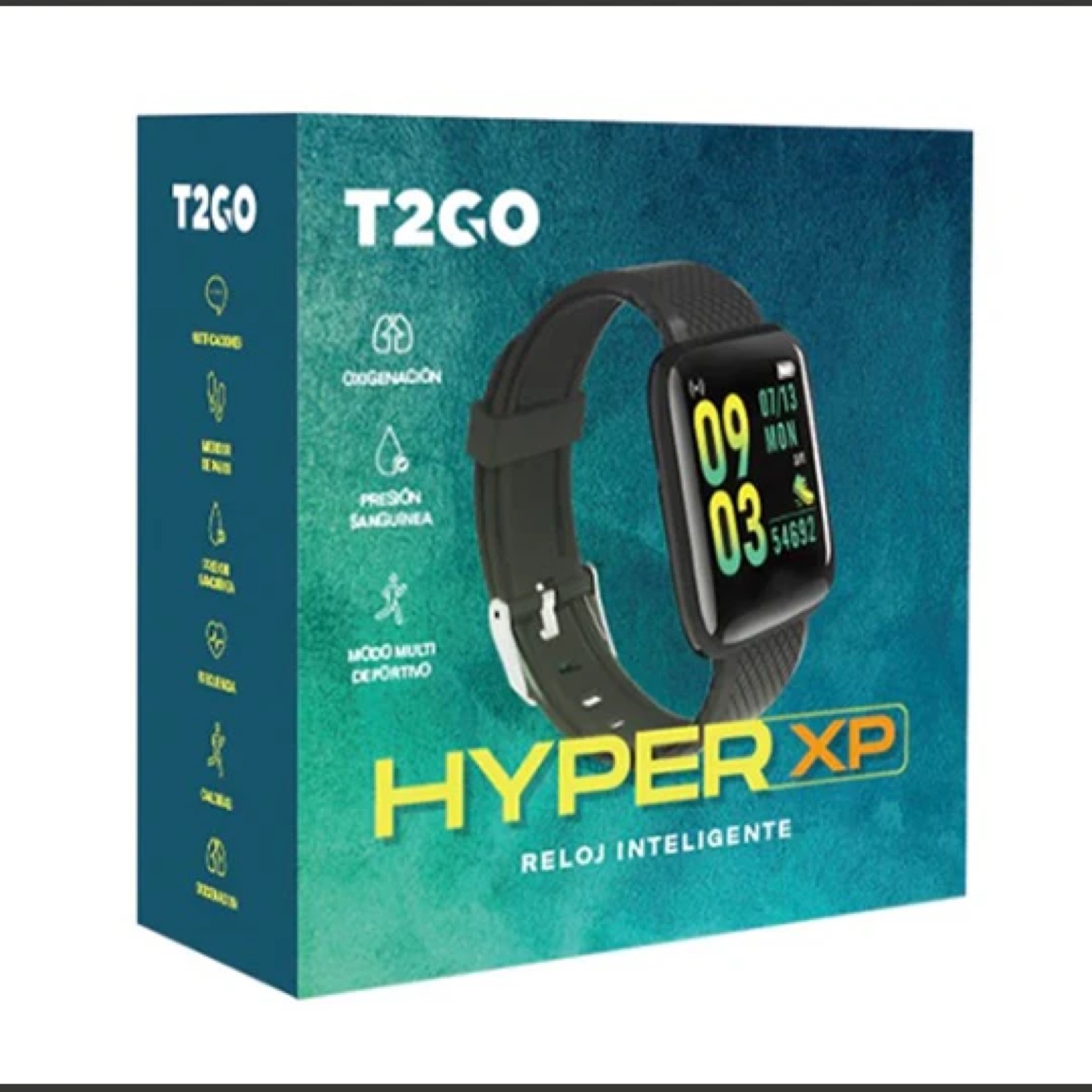 REG-TC-0616 Smartwatch Tech2Go, pantalla táctil, Bluetooth 5.3, negro - Image 1