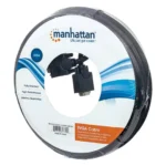 Cable de Video SVGA Manhattan 313629, conexión HD15, 15 m, negro