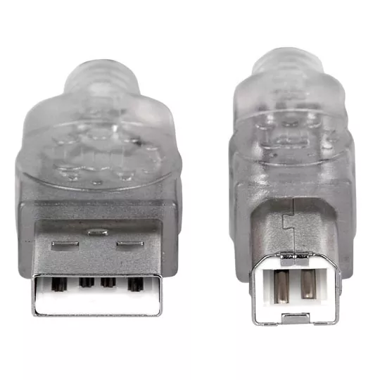 REG-TC-0640 Cable para Impresora Manhattan 333405, USB 2.0 Tipo-A macho a Tipo-B macho, 1.8 m, gris - Image 1