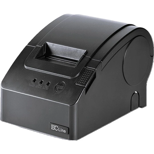 REG-TC-0665 Impresora Térmica EC Line EC-PM-58110, USB y serial, miniprinter, negro - Image 1