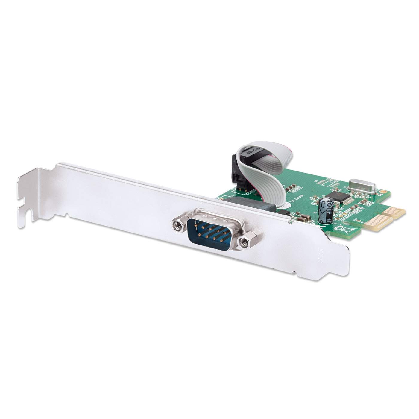 REG-TC-0681 Tarjeta de Puerto Serial PCI Express Manhattan 153492, 1 puerto RS232 - Image 1