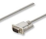 Cable Serial Manhattan 304344, DB9 macho a hembra, 3 m, gris