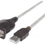 Cable Adaptador Serial Manhattan 151849, USB Tipo-A macho a DB9 RS-232