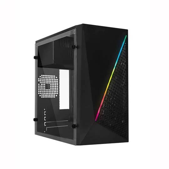 REG-TC-0752 Gabinete Acteck GC460 AC-933070, mini torre con fuente ATX de 500 W, negro - Image 1