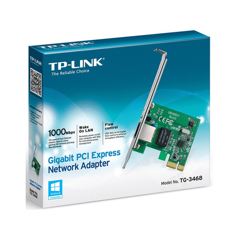 carte-reseau-tp-link-tg-3468-pci-express-gigabit-ethernet-tunisie.jpg Tarjeta de Red Gigabit PCI Express TP-Link TG-3468, 10/100/1000 Mbps - Image 1