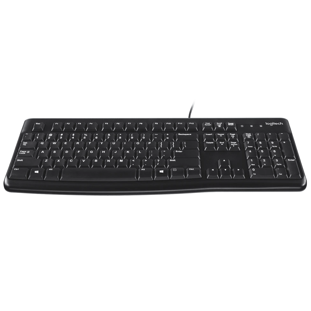logitech-k120-corded-keyboard-membrane-full-layout-deep-profile-keyboard-logitech-242638.png Teclado Alámbrico Logitech K120, conexión USB - Image 1