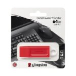 Memoria USB Kingston DataTraveler Exodia 64 GB, USB 3.2 Gen 1, blanco con rojo